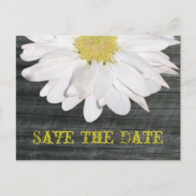 De Anúncio Cartão postal Salve a Data - Margarida & Madeira d (Frente)