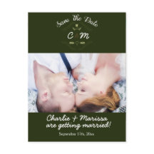 Coroa Rústica Floresta SALVE A DATA Cartão Postal 