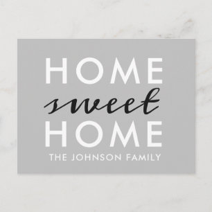 De Anúncio Home Sweet Home   Mudámos   Novo Cartão Postal R