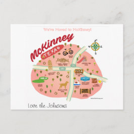 De Anúncio Mudamos para o cartão postal McKinney Texas