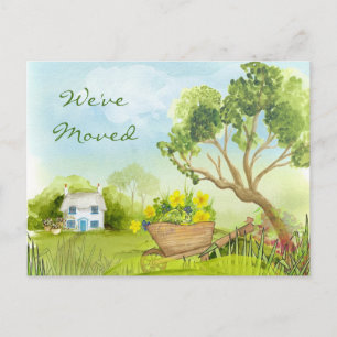 De Anúncio Novo endereço que movemos cartão postal