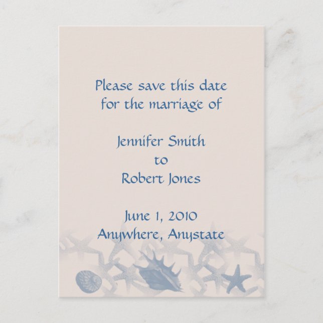 De Anúncio O tesouro do mar Salve a data, cartão postal (Frente)