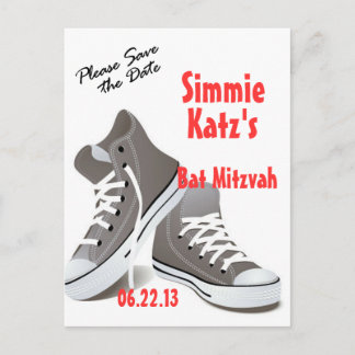 De Anúncio Por favor, salve o cartão postal do Bat Mitzvah Sn