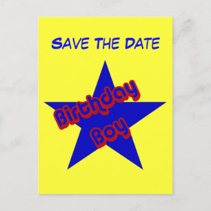 De Anúncio Salve a data Aniversário Engraçado Cartão Postal