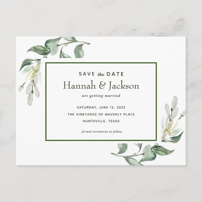 De Anúncio Salve a Data *Waverly Place* Cartão Postal (Frente)