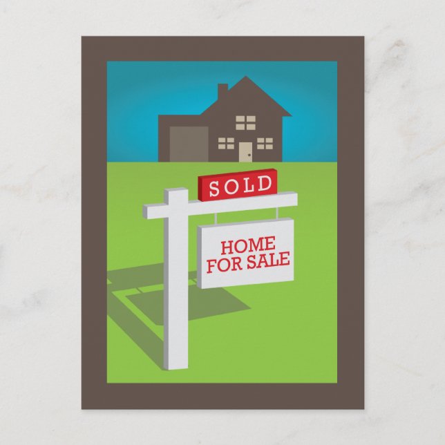 De Anúncio Vendido! Compramos uma casa! Cartão postal (Frente)