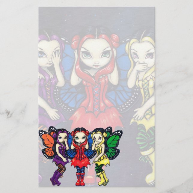 De "artigos de papelaria três países das fadas (Frente)