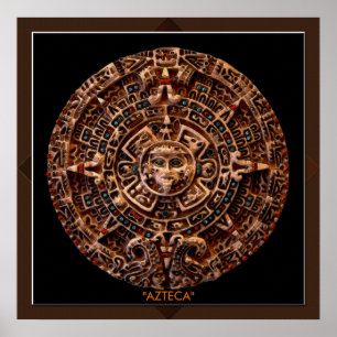 ~ de AZTECA maia - impressão asteca da arte do