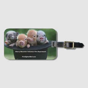De Bagagem CMVFD Pigra Em Uma Etiqueta Hat Bag
