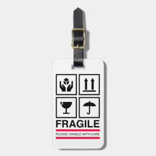 De Bagagem Do punho design gráfico frágil da etiqueta com
