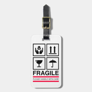 De Bagagem Do punho design gráfico frágil da etiqueta com