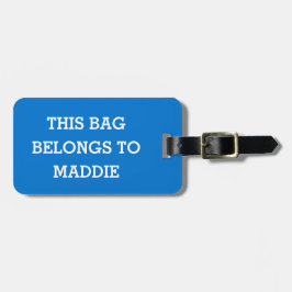 De Bagagem Esta mala pertence a Nome Etiqueta Personalizada d