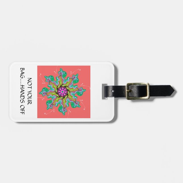 De Bagagem Etiqueta 2 (Frente Horizontal)