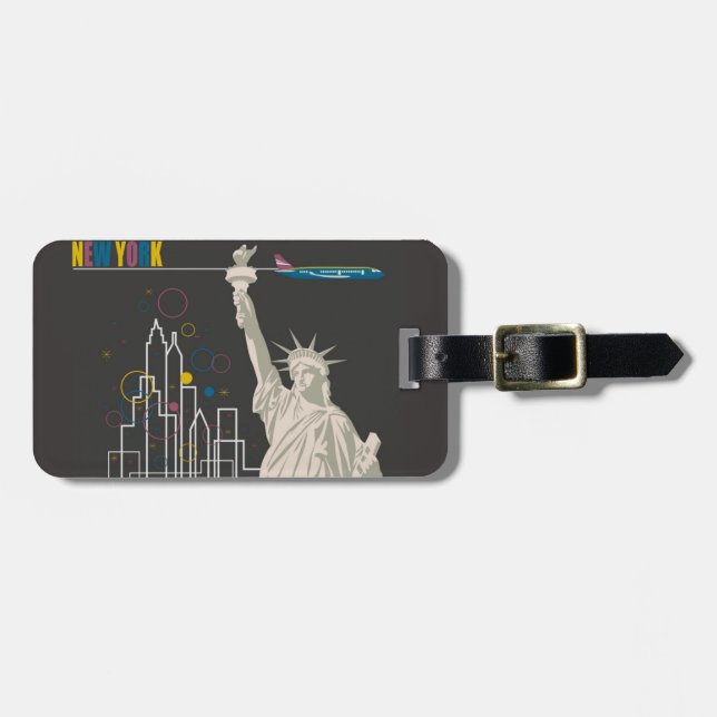 De Bagagem Etiqueta Bag Nova York (Frente Horizontal)
