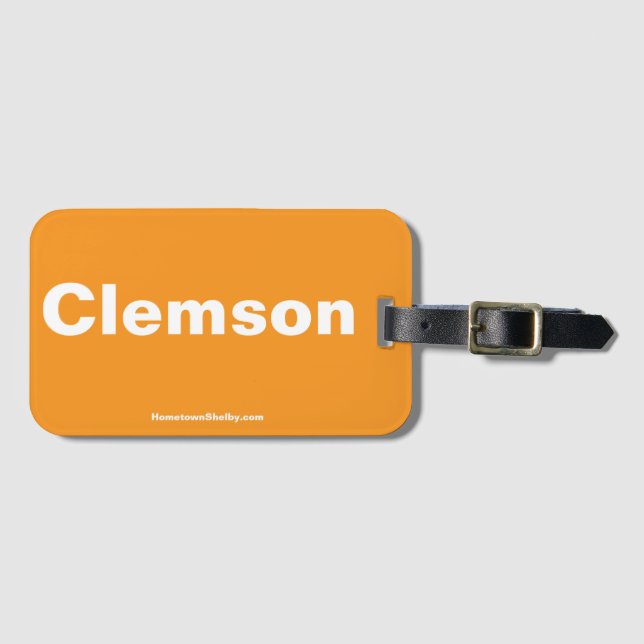 De Bagagem Etiqueta Clemson Bag (Frente Horizontal)