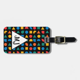 De Bagagem Etiqueta monográfica, colorido, acessórios viagem