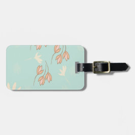 De Bagagem Etiqueta para maletas con diseño floral.