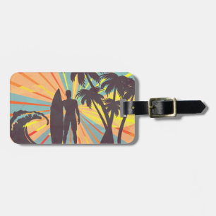 De Bagagem Etiqueta Surfer Dude Bag