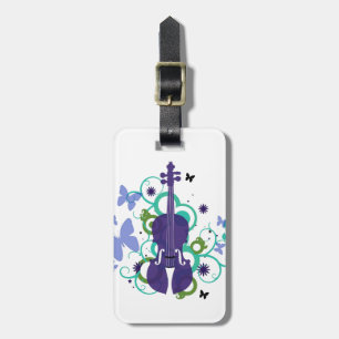 De Bagagem Etiqueta Violin Gift-Lucky