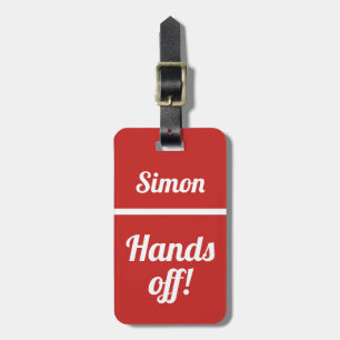 De Bagagem Mãos Personalizadas Desligadas Etiqueta Engraça