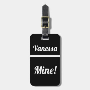 De Bagagem Mina Personalizada Etiqueta Engraçada