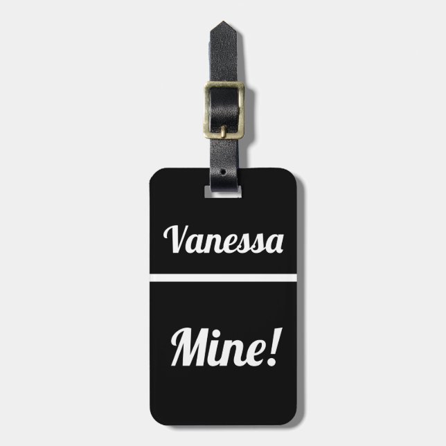 De Bagagem Mina Personalizada | Etiqueta Engraçada (Frente Vertical)