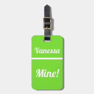 De Bagagem Mina Personalizada Etiqueta Engraçada