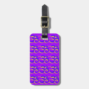 De Bagagem O OM roxo etiqueta