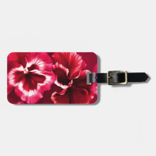 De Bagagem Pansy floral belas artes botânicas com a etiqueta