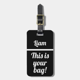 De Bagagem Personalizado Esta é a sua bolsa Etiqueta Engra