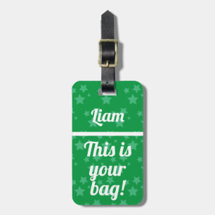 De Bagagem Personalizado Esta é a sua bolsa Etiqueta Engra