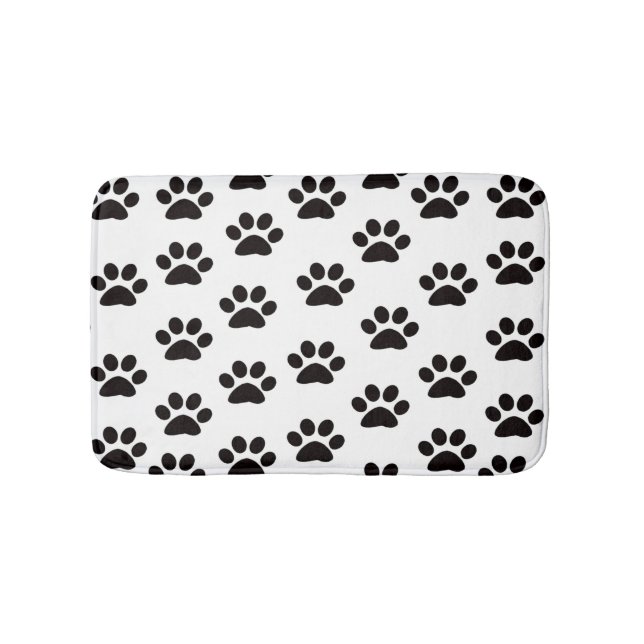 De Banheiro Cat Paw imprime tapete (frente)