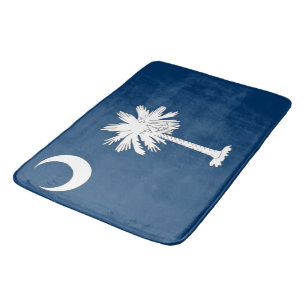 De Banheiro Grande tapete com bandeira da Carolina do Sul, EUA