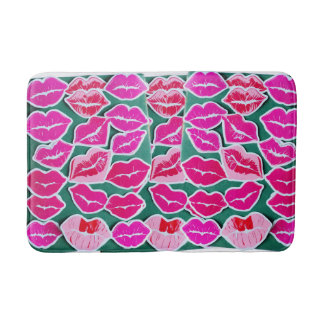 De Banheiro Lábios cor-de-rosa 👄 tapete design