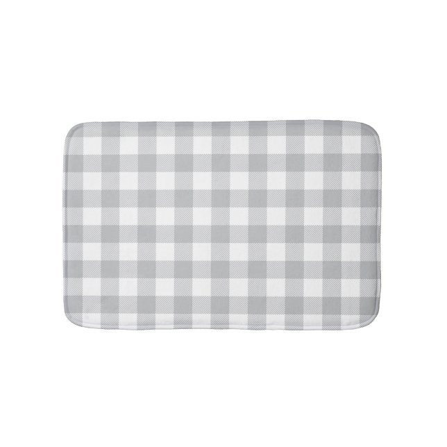 De Banheiro Tapete Checkered do teste padrão da xadrez (frente)