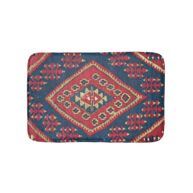 De Banheiro Tapete turco Kilim - Anorro Vermelho Antigo (frente)