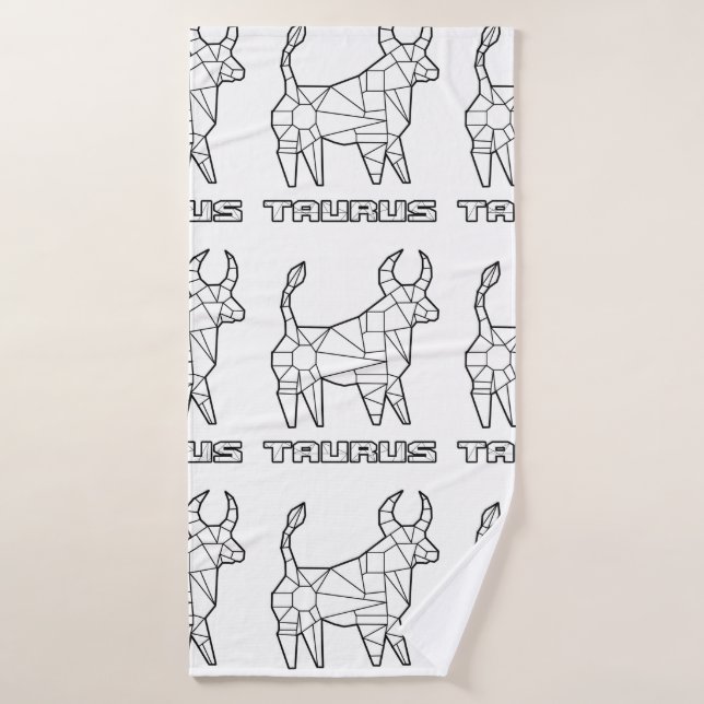 De Banho Taurus Zodiac - Sinal Bath Toalha (Toalha de Banho)