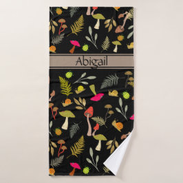 De Banho Toalha Foliage do Cogumelo