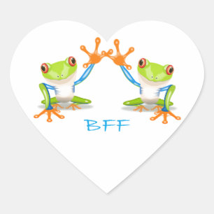 De BFF dos melhores amigos etiqueta do coração d