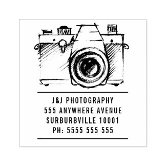 De Borracha Artista SLR Film Camera Fotografia Carimbo