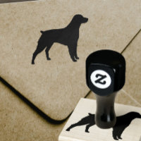 Brittany Spaniel Raça Silhouette Carimbo