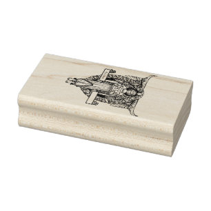 De Borracha Carimbo Angelic Ex-Libris