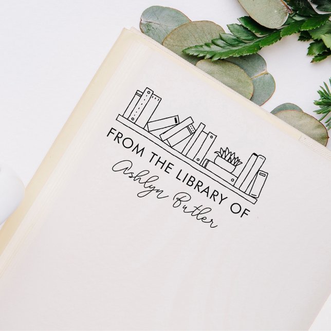 De Borracha Carimbo do Livro da Biblioteca Pessoal (Criador carregado)
