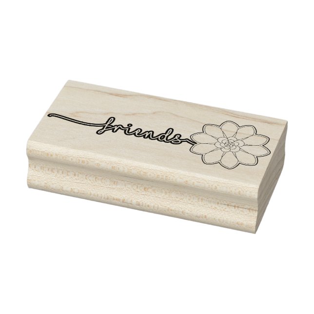 De Borracha Carimbo floral dos amigos (Carimbo)