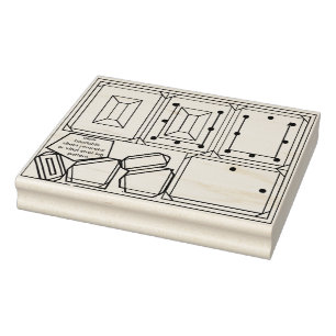 De Borracha Carimbo Fotográfico Pin Ornament Wood Art Stamp