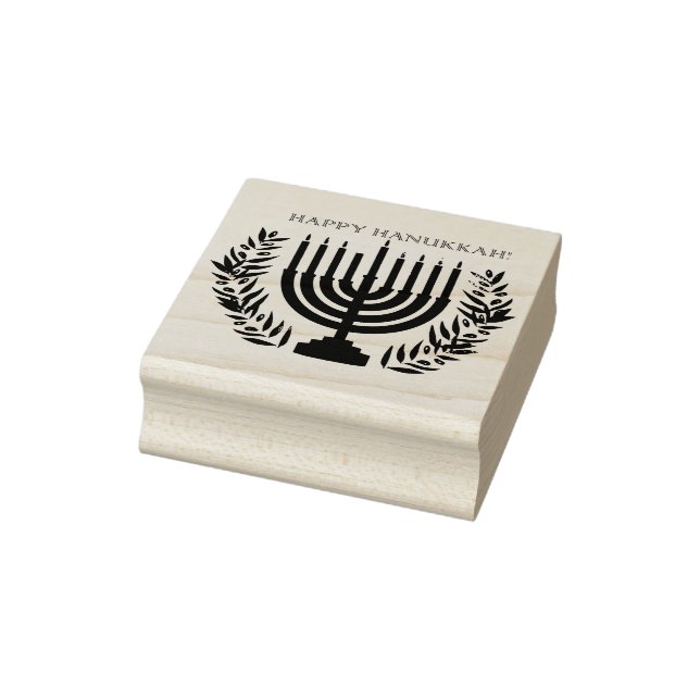De Borracha Carimbo Hanukkah Feliz (Carimbo)