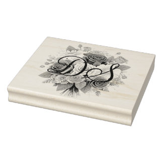 De Borracha Carimbo Iniciais Personalizados