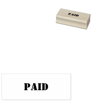 De Borracha Carimbo Pago