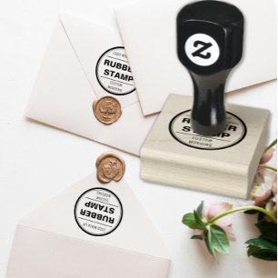 De Borracha carimbo personalizado, empresa, logotipo, ícone do