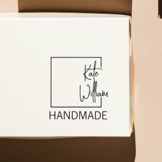 De Borracha Carimbo Personalizado para item feito à mão